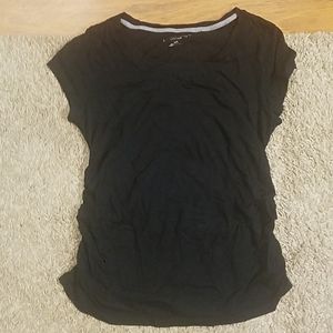 Short sleeve rouched side tee